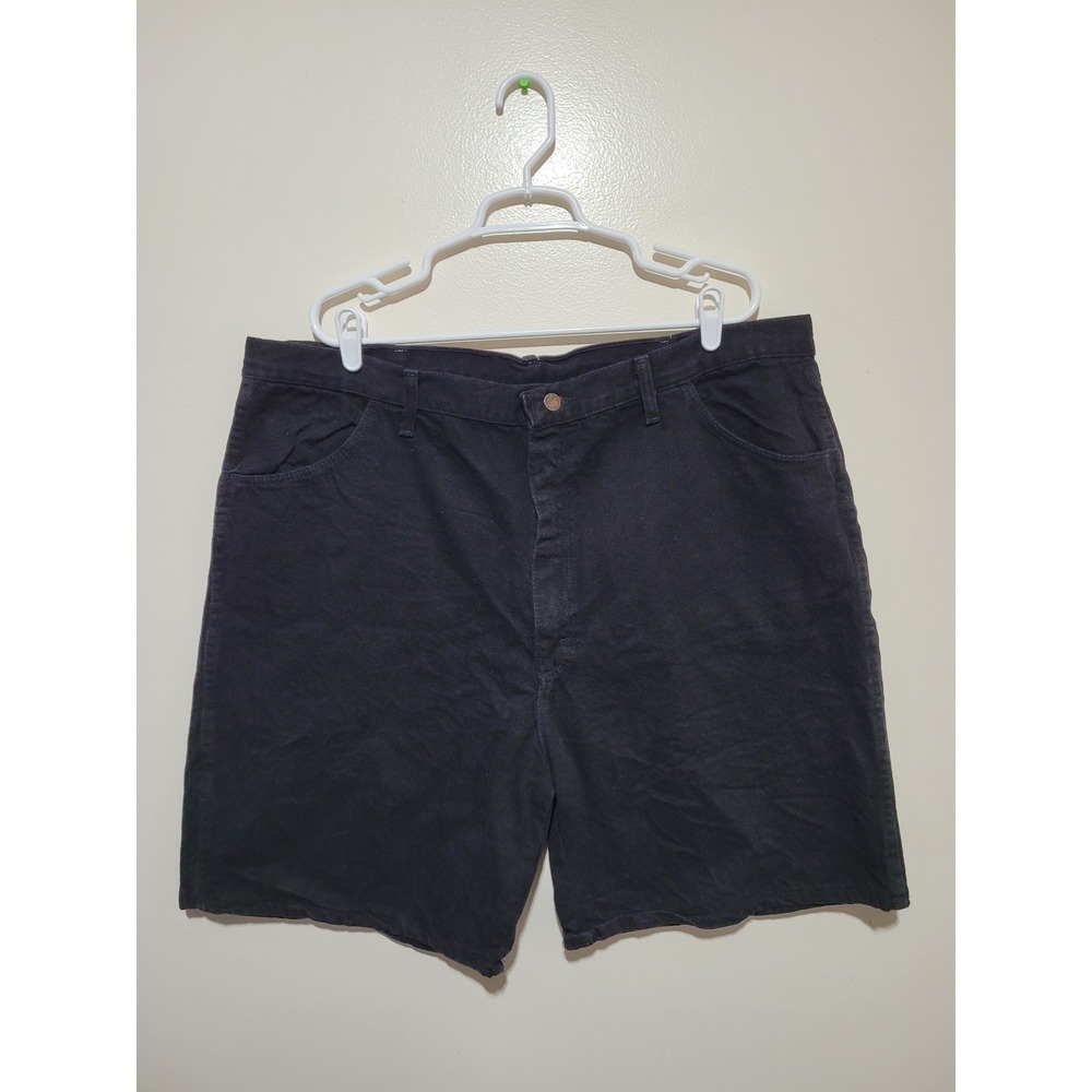 NWT Rustler Denim Shorts Mens 44 Black‎ NEW Relaxed Fit Rinsed Cotton